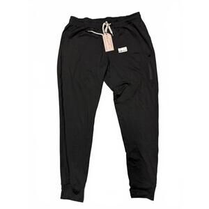 Victory Outfitters Men's Black Jogger Pants with Drawstring Waist